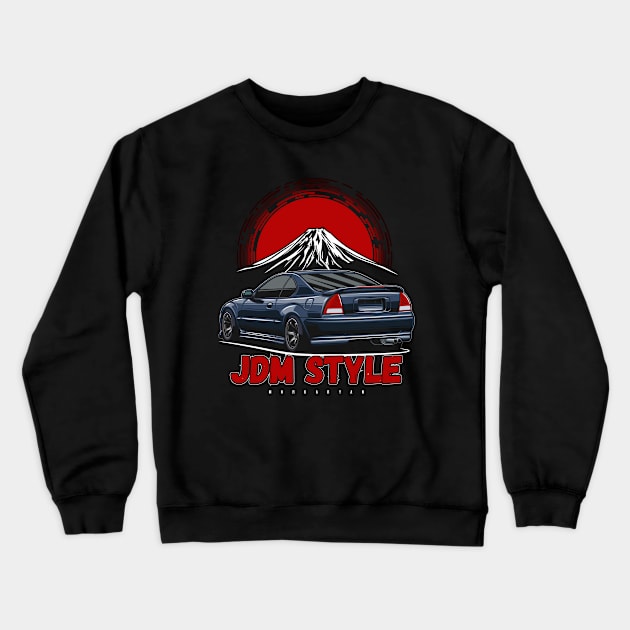 JDM Cars Prelude Crewneck Sweatshirt by Markaryan